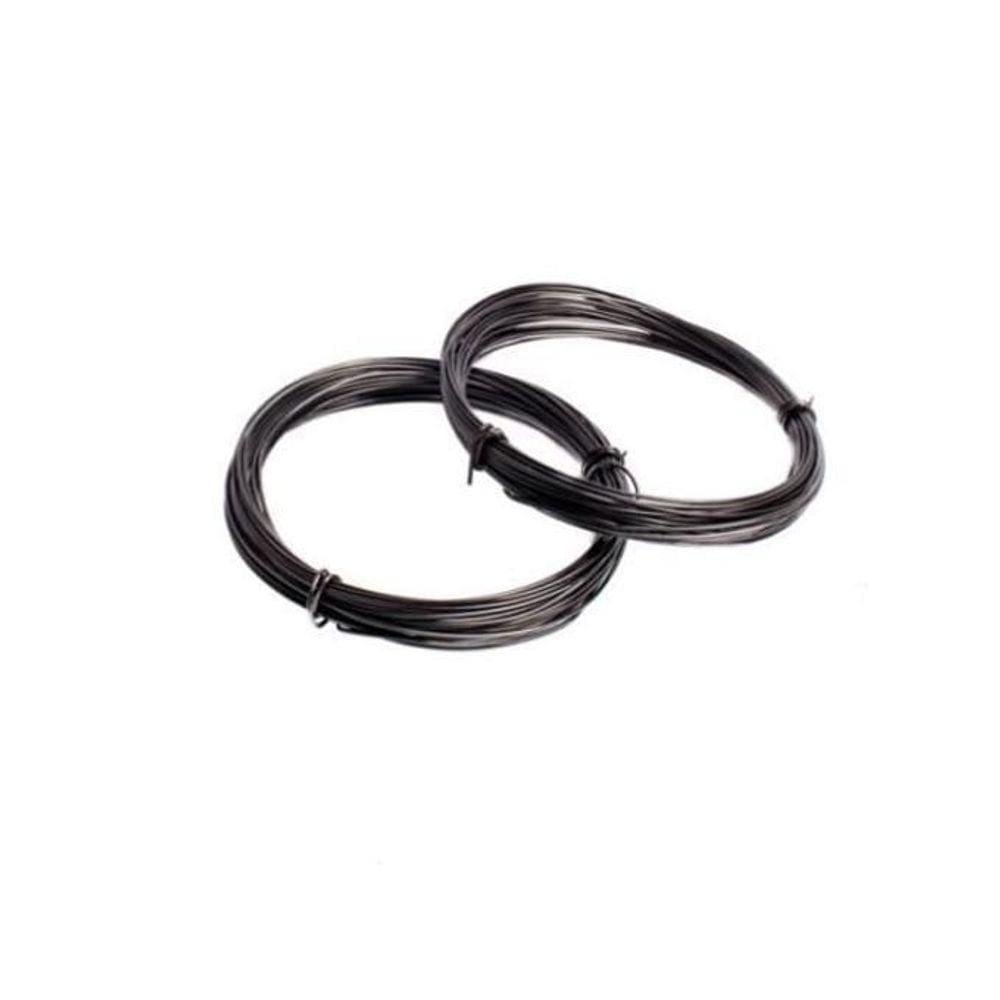 Arame Alumínio Preto 0,8Mm Para Decoração C/10 Metros