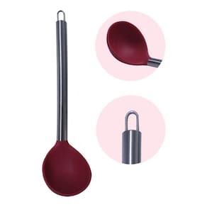 Concha P/Servir Em Silicone C/Cabo Aço 32Cm Usa099