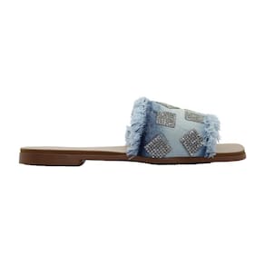 Sandália Feminina Rasteira Jeans Topstart Ref:23071