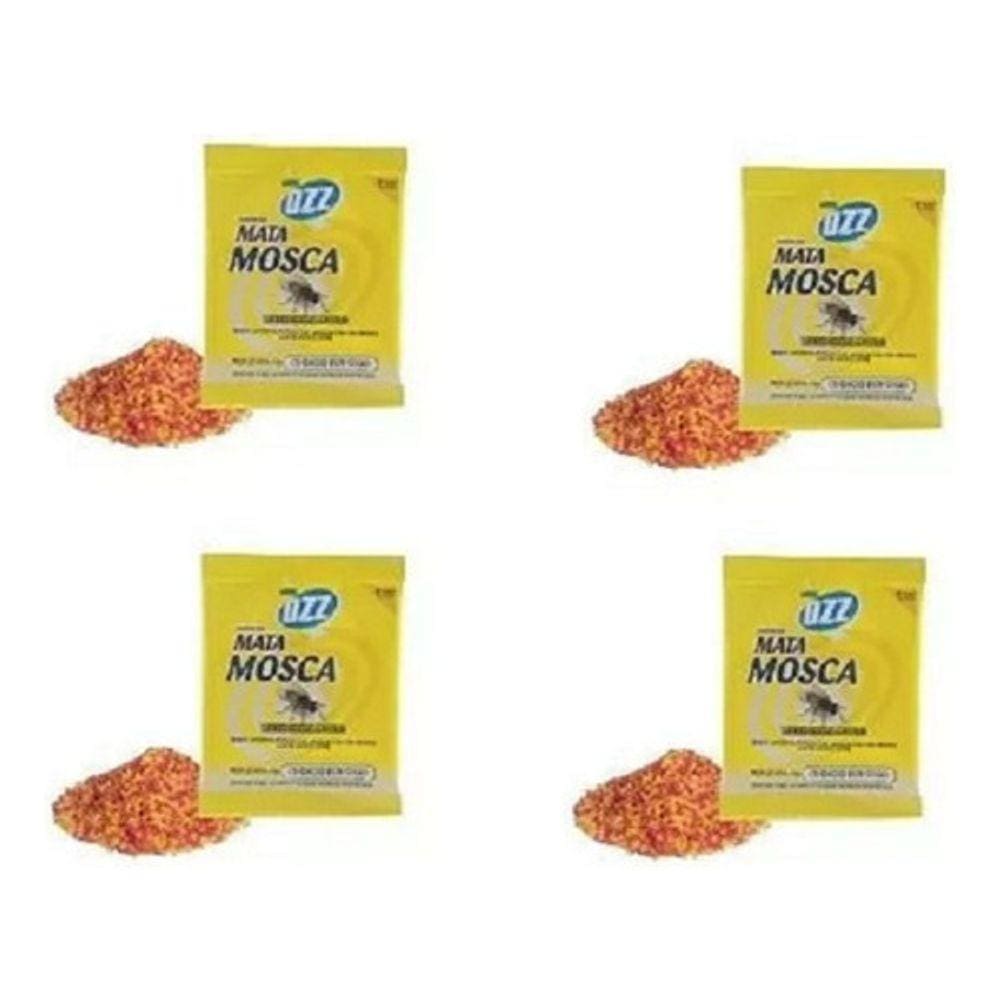 Isca Atrativa Mata Mosca Anti Mosquito Kit 4 Sachês De 25g