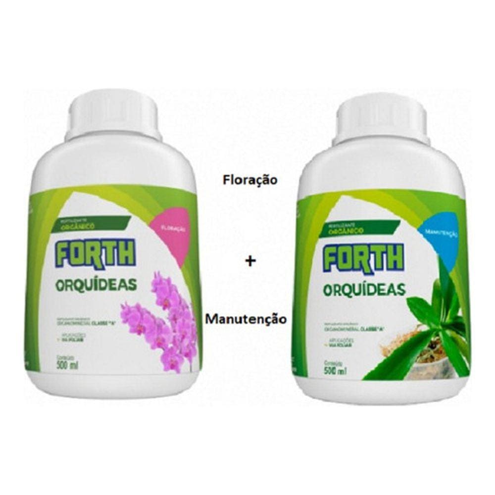 Kit Fertilizante Forth Orquídeas Manutenção E Floração 500ml