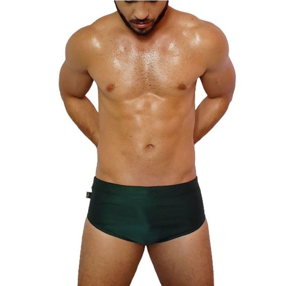 Sunga Boxer Verde Acetinada