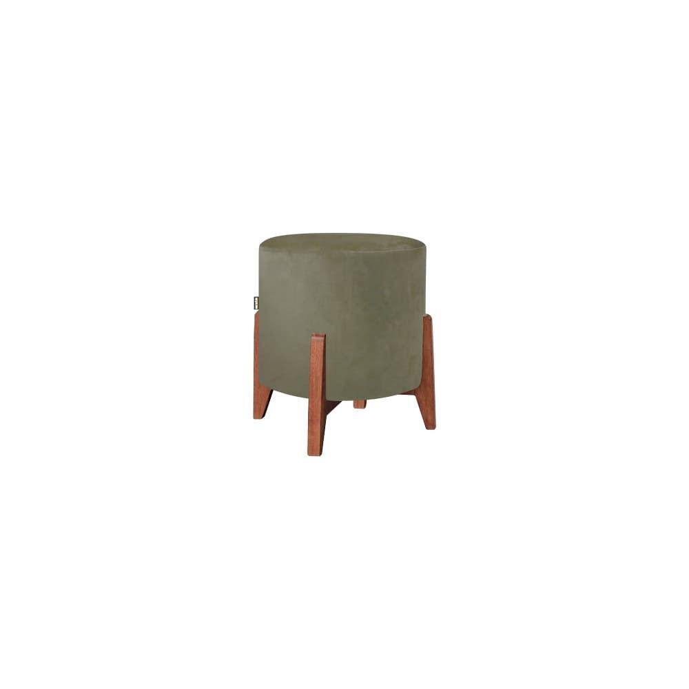 Puff Paris Luxo 50cm Bege Claro