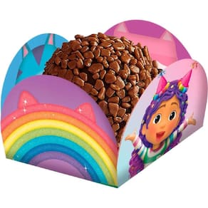 Porta Forminha A Casa Mágica da Gabby Para Doces 40 Unidades