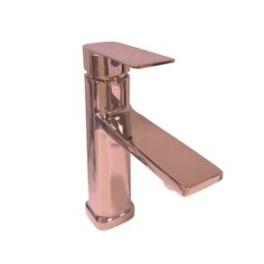 Torneira Banheiro Monocomando Baixa Valencia Rose Gold