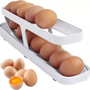 Bandeja Organizadora Porta Ovos Dispenser Rolante ate 14 Un.