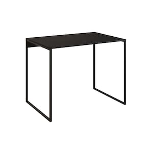 Escrivaninha Industrial Base Ferro Preto Tampo Mdp Preto 90x50