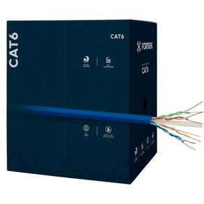 Cabo De Rede Cat6 305M Fortrek Fk510C Cmx Azul - Cx / 305