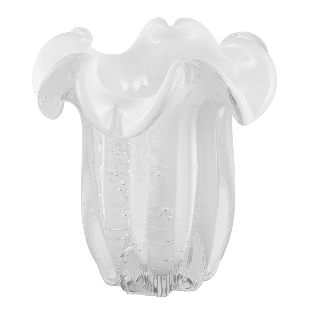 Vaso De Vidro Murano Veneza 16x16x16cm - Jolitex