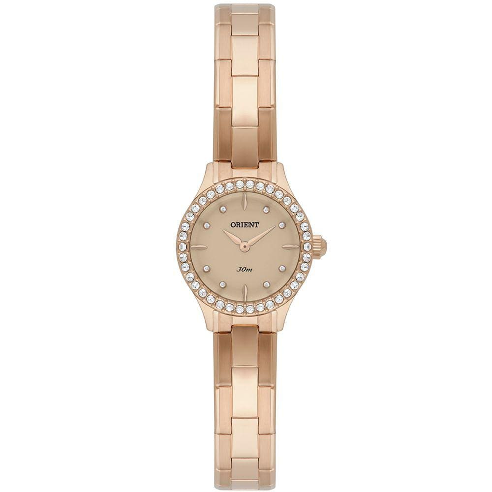 Relógio ORIENT rosê feminino FRSS0120 R1RX