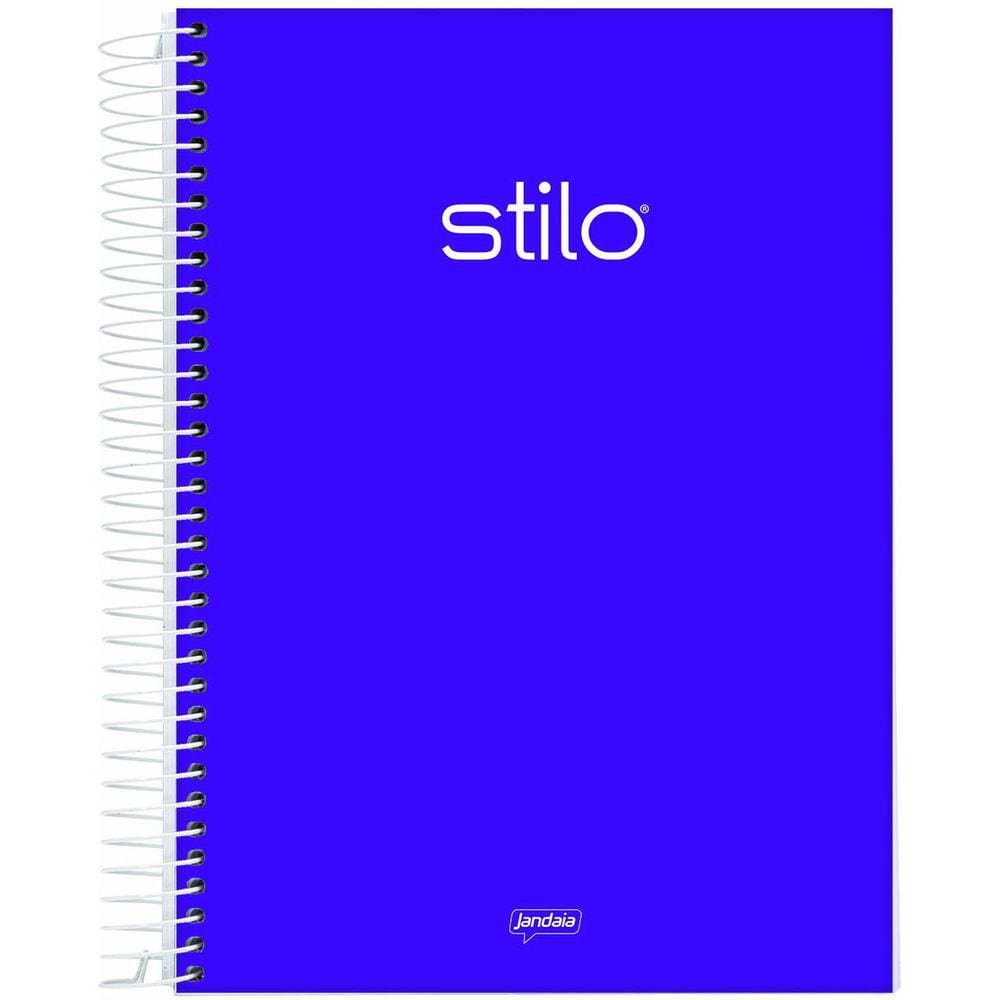 Caderno Espiral Stilo Roxo Jandaia 1 Matéria 80 Folhas