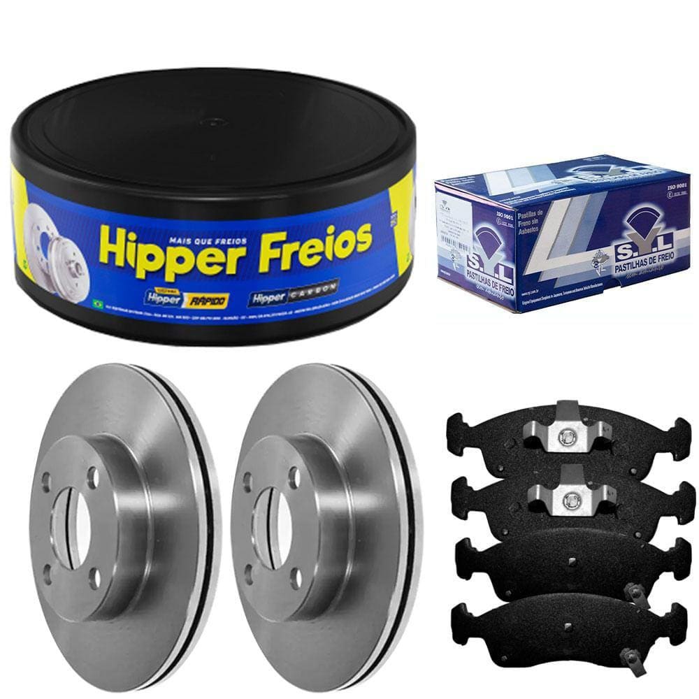 Kit Pastilha Disco Freio Cobalt Onix Prisma 12 a 13 Sem ABS