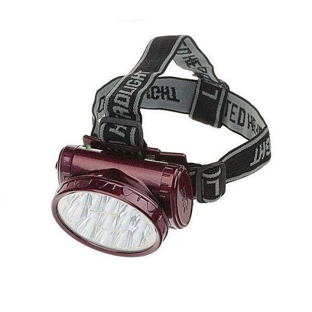 Lanterna Cabeça 13 Led Cree Recarregavel Bivolt Trilha Bike Pesca Reparo C/ 2 Modos