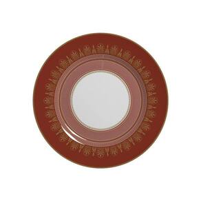 Conjunto 6 Pratos De Sobremesa Plissan Rendado Vermelho 21Cm