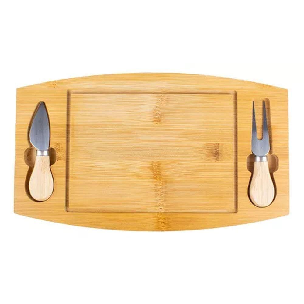 Conjunto de Utensílios P/ Queijo 3PÇS Madeira - Quanhe