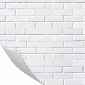 Adesivo De Tijolo Branco Lavavél 0,57 X 3M