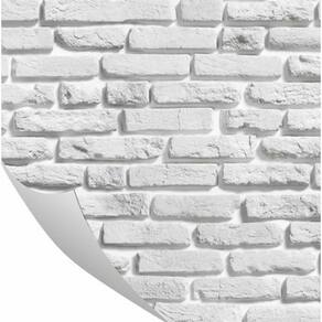 Adesivo De Tijolo Lavavél Branco 0,57 x 3,00M