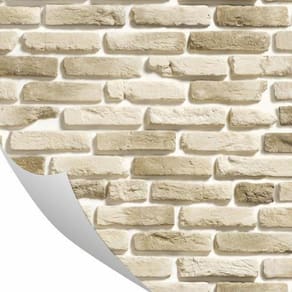 Papel De Parede Tijolo Pó De Mico Pó De Mico Claro 0,57 X 3M