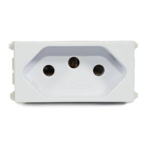 Modulo Tomada de Energia 2P+T Refinatto 10A Weg Branco
