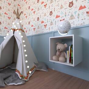 Nicho para Quarto Infantil Bramov Móveis Branco