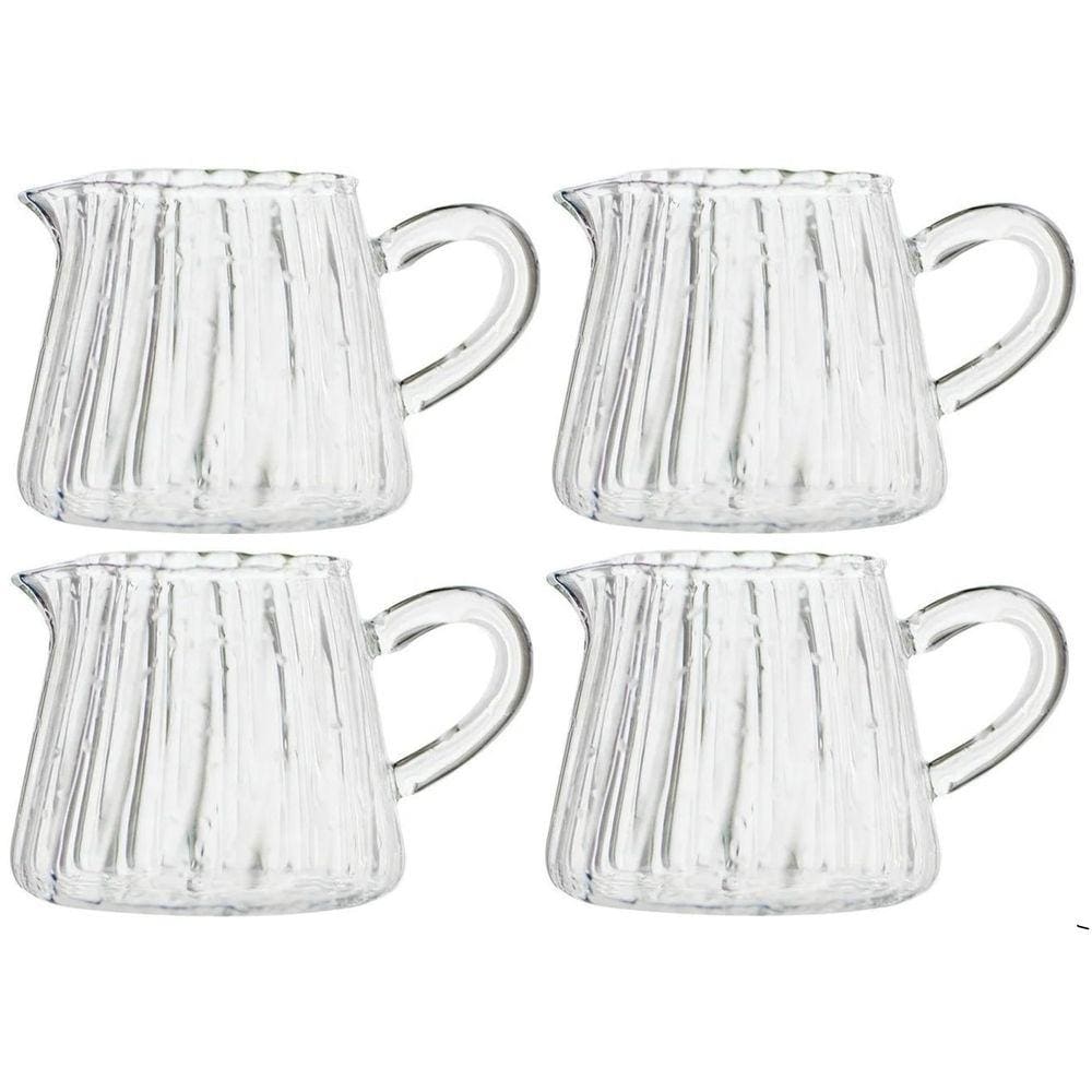 Jogo com 4 Xícaras de Vidro para Cafe Chá Drinks 120ml