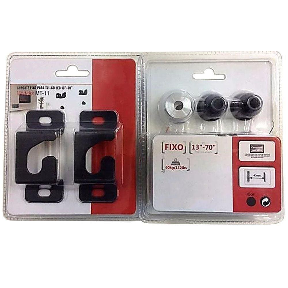 Suporte Fixo DE Tv Televisão Monitor Led Lcd 20 24 32 40 42 50 55 Polegadas Aço Universal