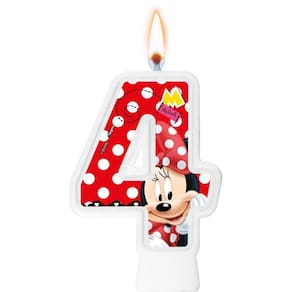 Vela Minnie Mouse Número 4