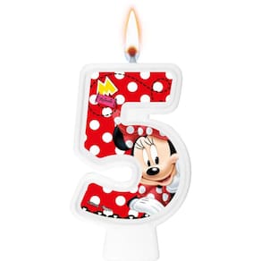 Vela Minnie Mouse Número 5