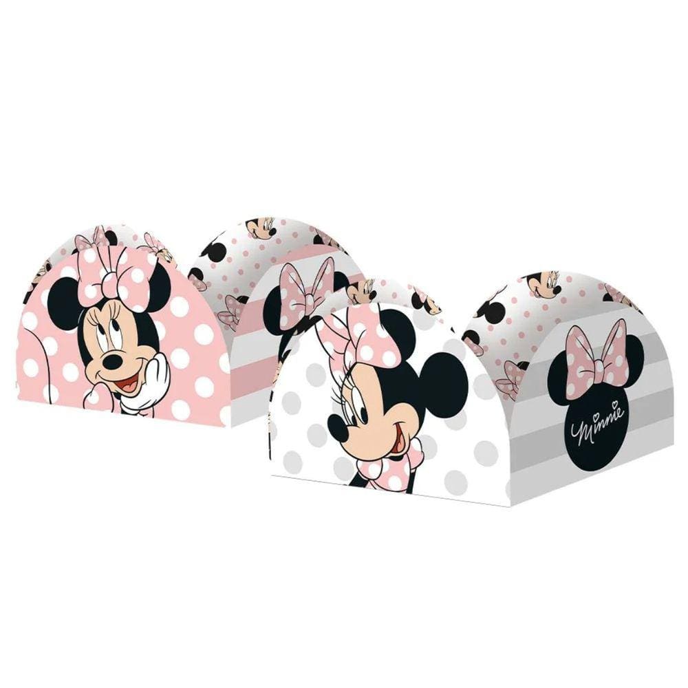 Porta Forminha Minnie Mouse Rosa Com 50 Unidades