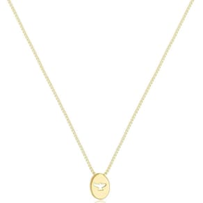 Gargantilha Espírito Santo Banhada A Ouro 18K