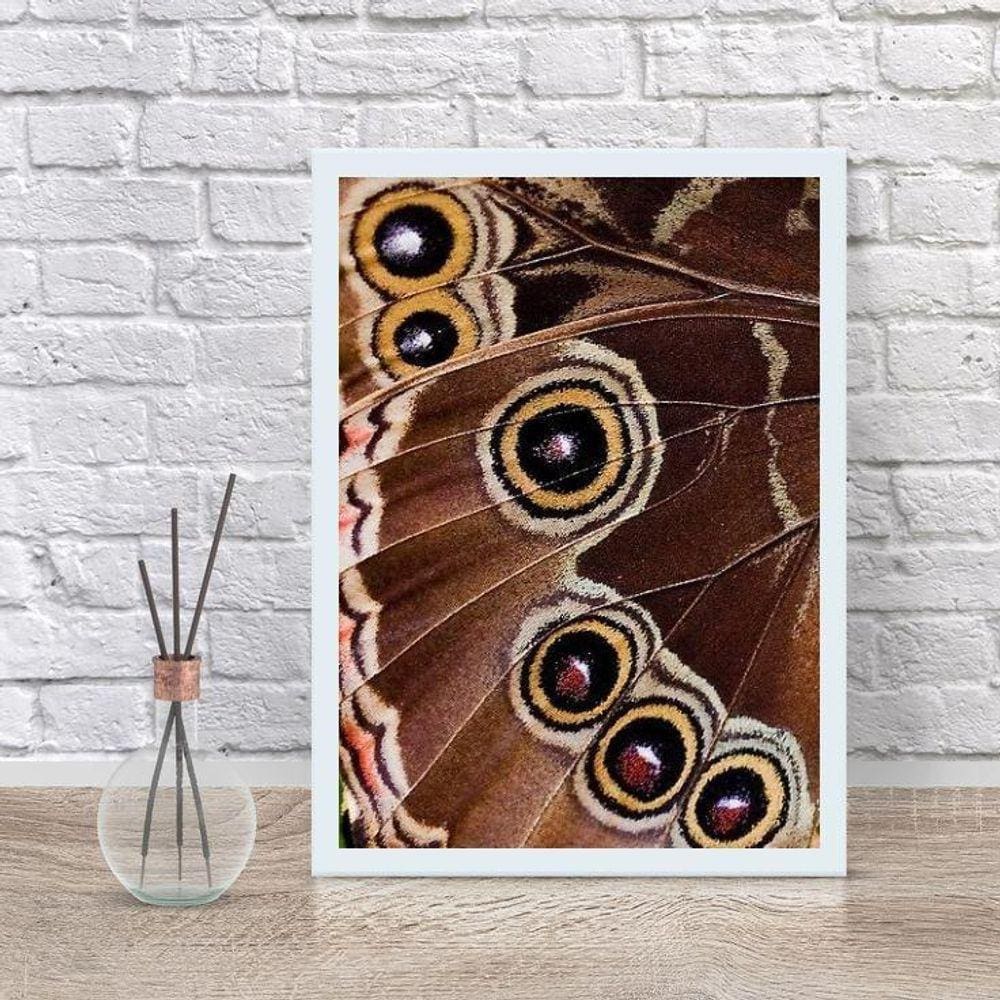 Quadro Decorativo Fotografia Asa De Borboleta 24X18Cm