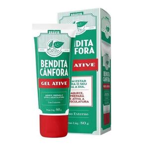 Bendita Canfora Gel Ative 80g Bravir Ativa Musculatura