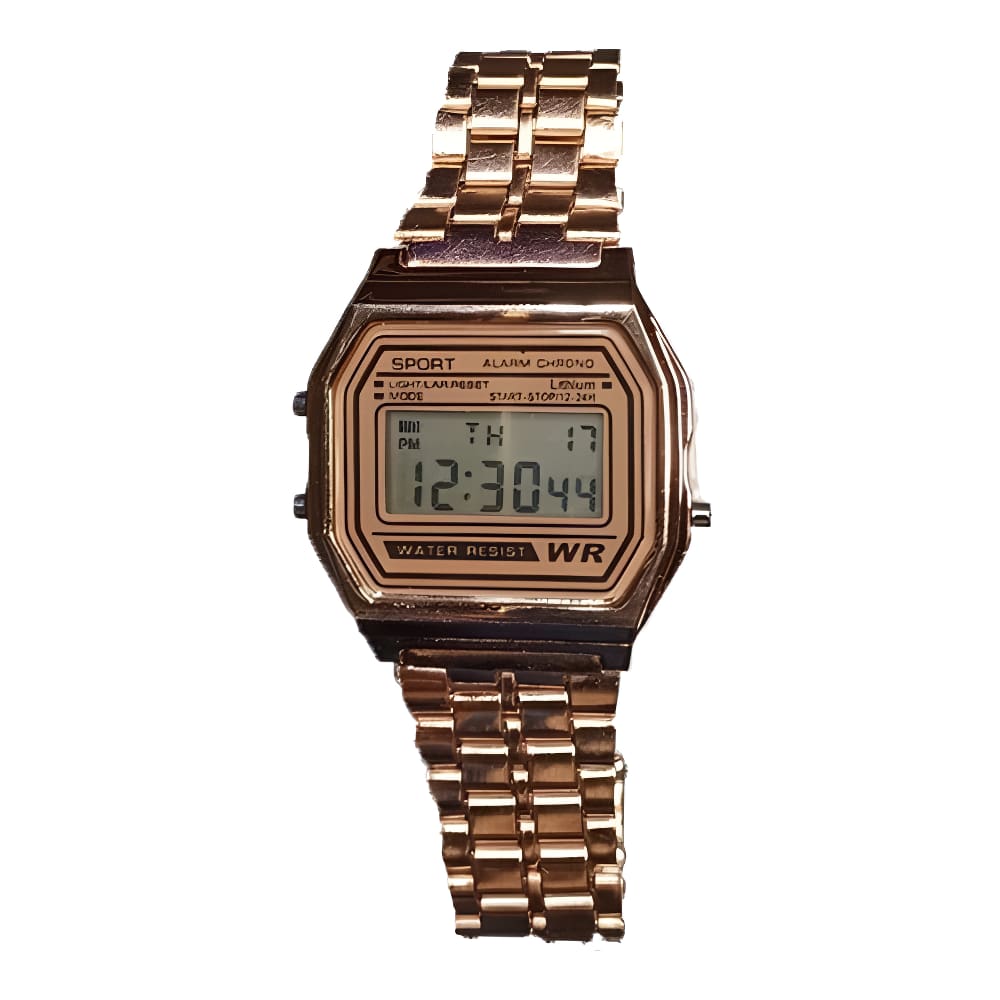 Relógio Pulseira Metal Barato Sport Wr Retrô Cass Oferta