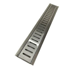 Grelha Pluvial com Suporte 10x60 Inox 304 e Tela Anti Inseto