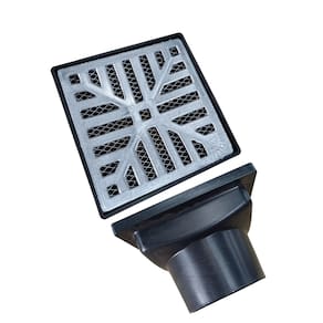 Grelha Pluvial 15x15 Concava Quintal Coletora 75mm e Tela