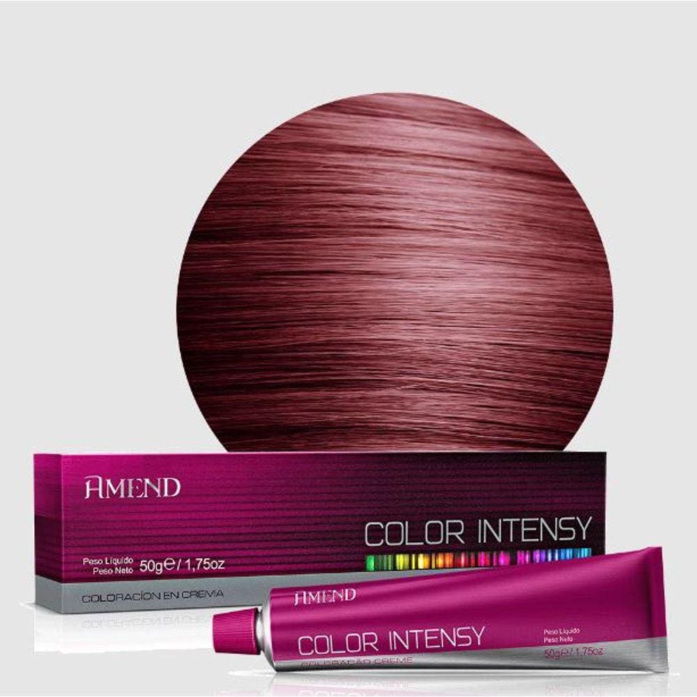 Coloração Amend Color Intensy 55.46 Castanho Claro Cobre Avermelhado Intenso Amora - 50g