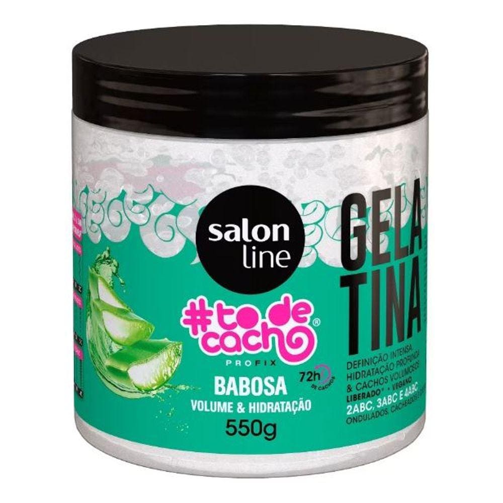 SalonLine Gelatina Babosa #todecacho Volume e Hidrat. - 550g