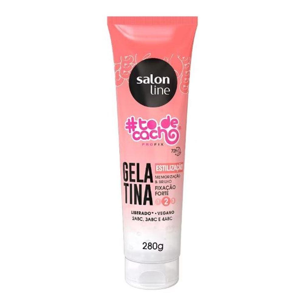 SalonLine Gelatina Fixação Extra Forte #todecacho Estilização - 280g