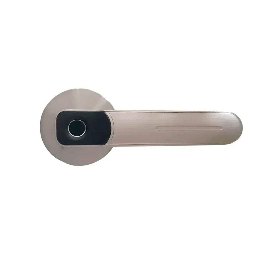 Fechadura Eletrônica SL130 Leitor Biométrico 360° Prata
