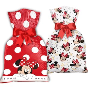 Sacola Plástica Minnie Mouse 14x27cm 12 Unidades