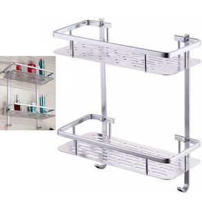 Porta Shampoo Condicionador Sabonete Organizador Aluminio Box Resistente Multiuso Banheiro Banho Chuveiro