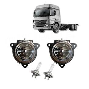 Kit Farol Auxiliar Compatível Mercedes Atego + Lâmpada H7