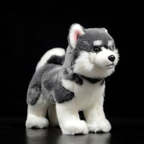 Cabeça de brinquedo de pelúcia infantil Plush Dog Doll 10 cm de altura 23 cm