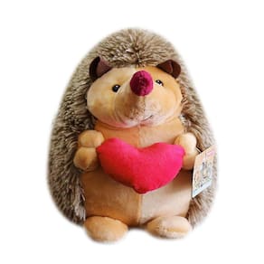 Pelúcia Hedgehog Beanbag Toy Tecido de poliéster cinza macio