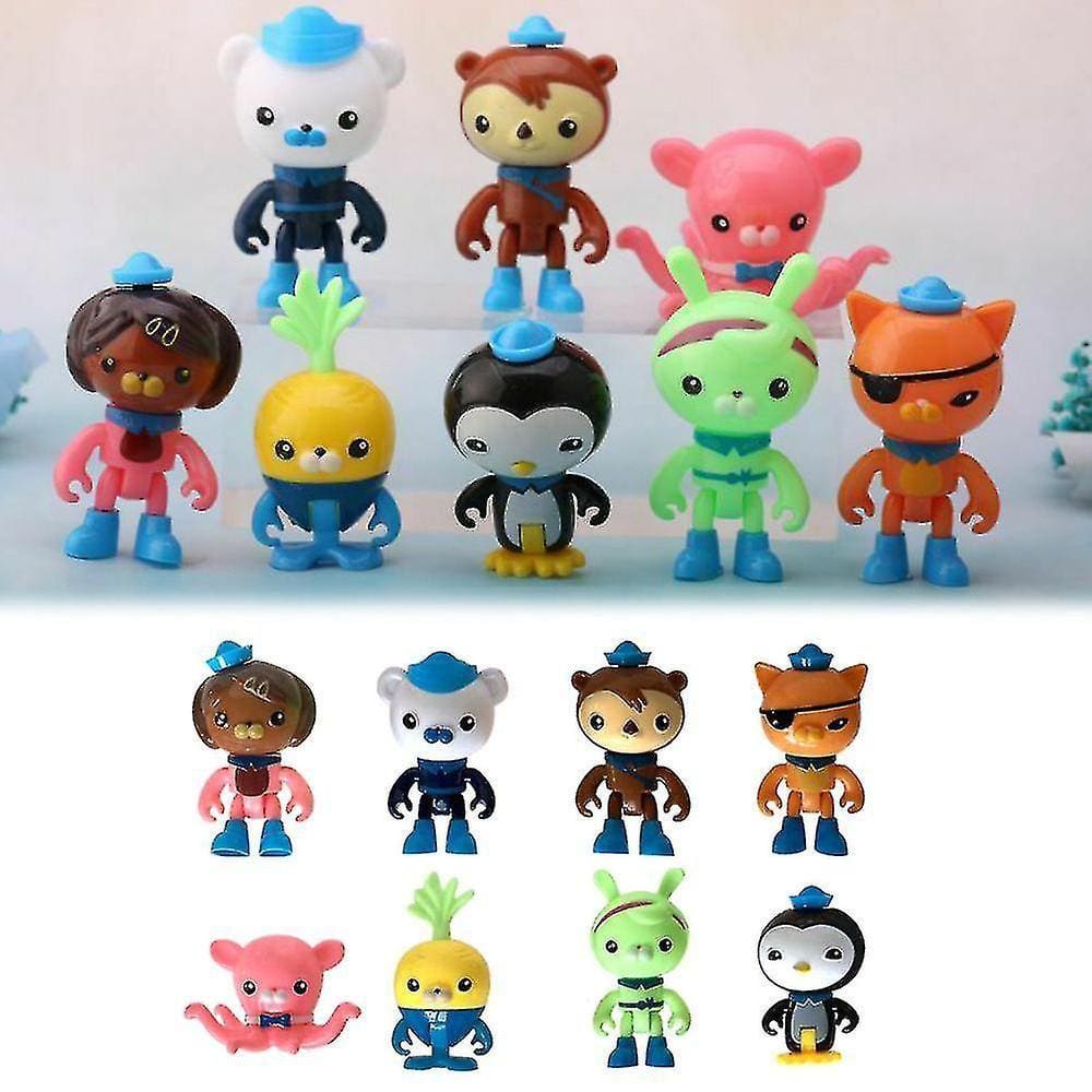 Conjunto de bonecos de ação The Octonauts Octo Crew Pack x8