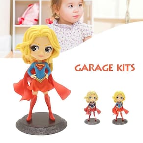 Figura Toy Sajy Cartoon Dc Hero Superwoman, modelo de estátua