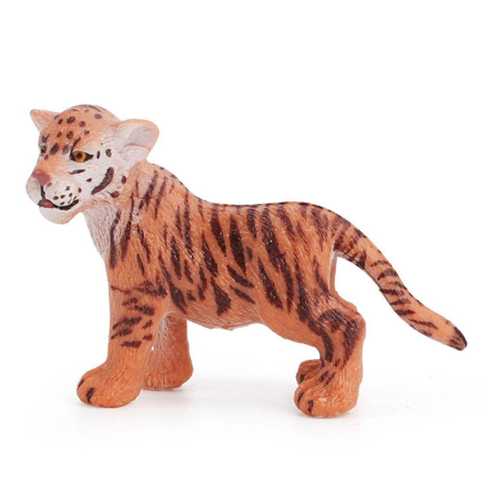 Ornamento decorativo Sajy Tiger PVC Solid Action Figer de 6 cm