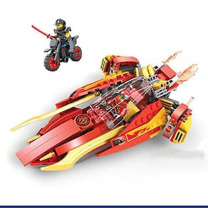 Blocos de construção: a nave espacial Fire Element do Ninja Kai