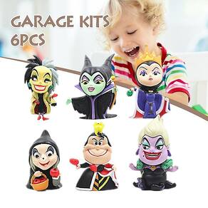 Figura Toy Sajy Cartoon Cruella Villain Queen Tea Party 6 unidades