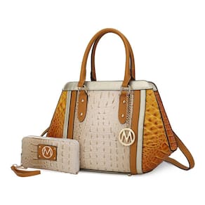 Mochila e carteira MKF Collection Daisy Croco 2 unidades